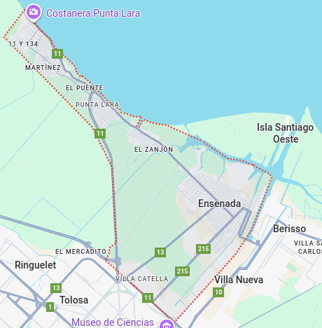 Mapa Ensenada, Buenos Aires, Argentina, actual Mapa Ensenada, Buenos Aires, Argentina, actual